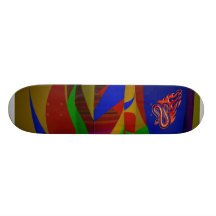 Flaming Snake Skateboard