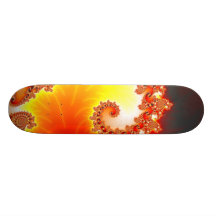 Flaming Tentacle - Fractal Art Skate Board Deck