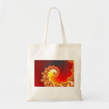 Flaming Tentacle - Fractal Art Tote Bag