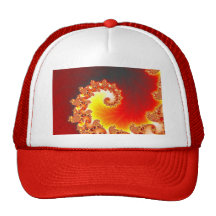 Flaming Tentacle - Fractal Art Trucker Hats