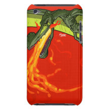 Flaming-throwing Pterodactyl Dinosaur - Sean Moore iPod Touch Cover
