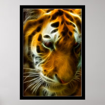 Flaming Tiger Print