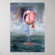 Flamingo ACEO Print