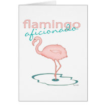 Flamingo Aficionado Greeting Card
