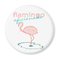Flamingo Aficionado Refrigerator Magnet