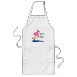 Flamingo and cabana boy BBQ apron