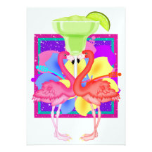 Flamingo Cocktail - SRF Personalized Invitations