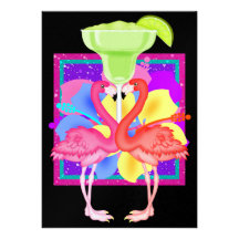 Flamingo Cocktail - SRF Personalized Invites
