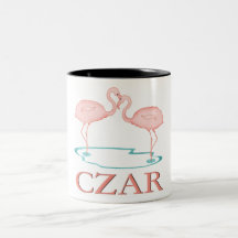 Flamingo Czar Coffee Mugs