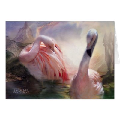 Flamingo Dawn ArtCard by romanceworks
