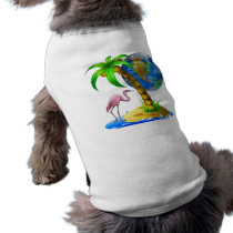 Flamingo Earth Doggie Tshirt