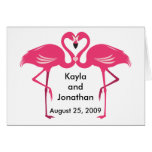 Flamingo Love - Customize Greeting Card