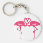 Flamingo Love Keychain