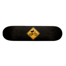 Flamingo on Bicycle Custom Skateboard