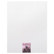 Flamingo photo tinted pink, pink flamingo! custom letterhead