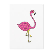 flamingo post card