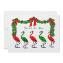 Flamingo Rockettes Dancing Show Personalized Invitations
