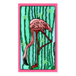 Flamingo Spanish Moss Travel Souvenir Gift Tags Business Card Template
