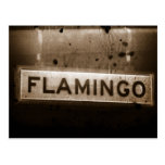 Flamingo Street Las Vegas Postcard