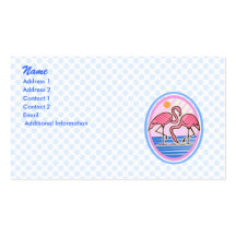 Flamingo Twins Business Cards