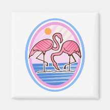 Flamingo Twins Magnets