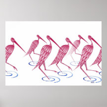 Flamingos Poster
