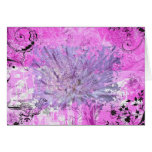 Flamingos and Flowers Card