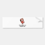 Flamingos are People too Bumper Sticker