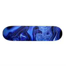 Flamme bleue planches à roulettes customisées