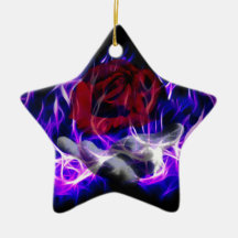 Flamme violette rose et main de dieux décoration de noël