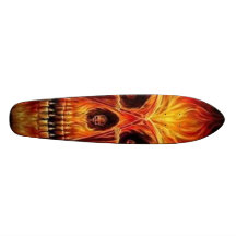 Flammes de fantôme skateboards personnalisables
