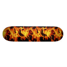 flammes, flammes, flammes skateboards personnalisés