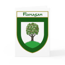 Flanagan Coat of Arms/Family Crest Card