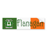 Flanagan Coat of Arms Flag Bumper Sticker