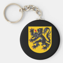 Flanders Coat Of Arms Key Chain