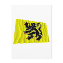 Flanders Region Waving Flag