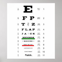 Flapjack Eye Exam Poster