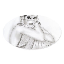 Flapper Girl Stickers