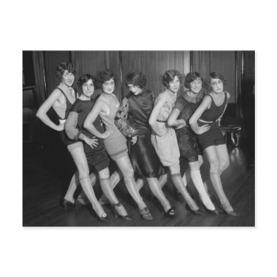 Flapper Girls: 1925 Postcard by Photoblog