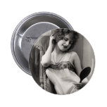Flapper In Lingerie Button