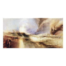 Flares In Heavy Seas By Turner Joseph Mallord Will Personalized Photo Card