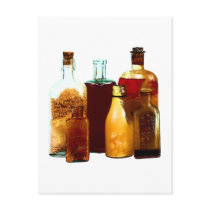 Flaschen bottles postkarte