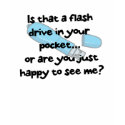 flash drive or happy to see me t-shirts