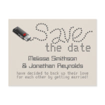 Flash Drive Save the Date Postcard