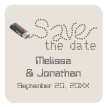 Flash Drive Save the Date Stickers