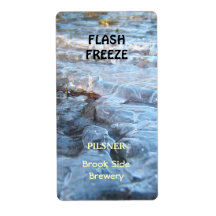 Flash Freeze ~ Beer bottle Label