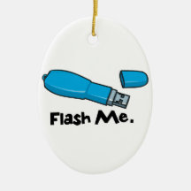 flash me flash drive design christmas ornaments
