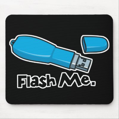 flash me flash drive design mousepad by geekme