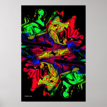 Flashback Modern Abstract Art Poster