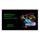 Flashback To The 80's Neon Sneaker Business Cards